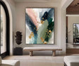 Gilded Emerald Blush | Gold Swirl