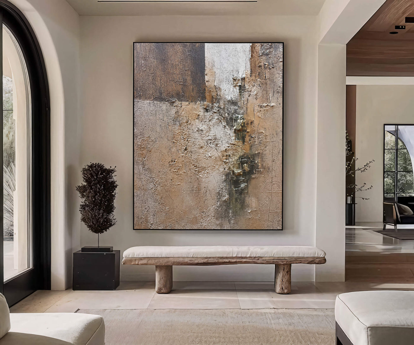 Textured Earthy Abstract | Warm Neutrals