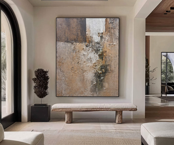 Textured Earthy Abstract | Warm Neutrals