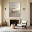 Textured Cracked Layers | Gray Gold