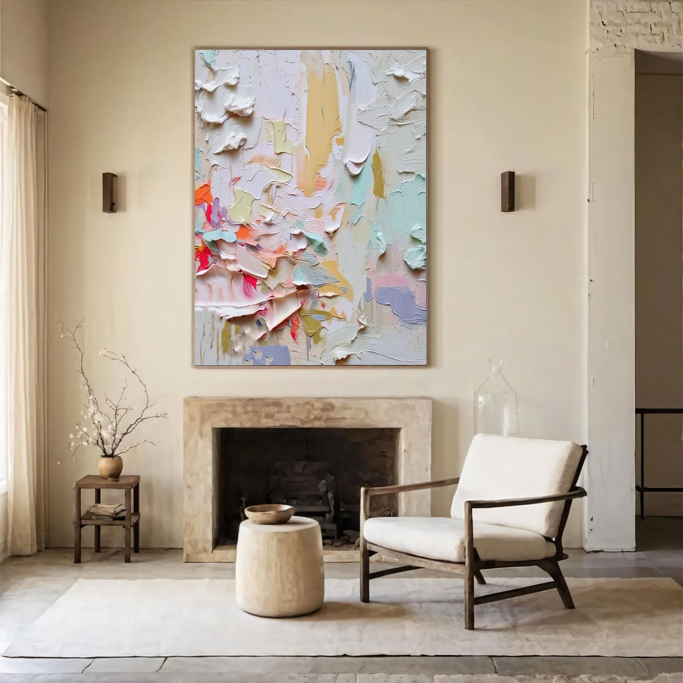 Textured Vivid Strokes | Pastel Hues