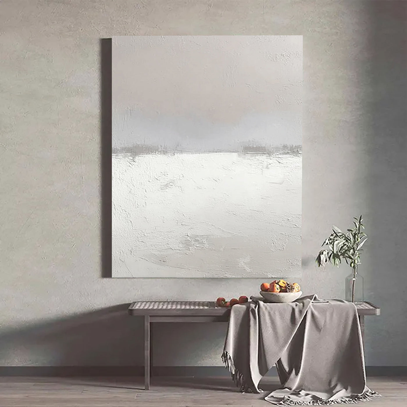 Textured Winter Landscape | White Snow