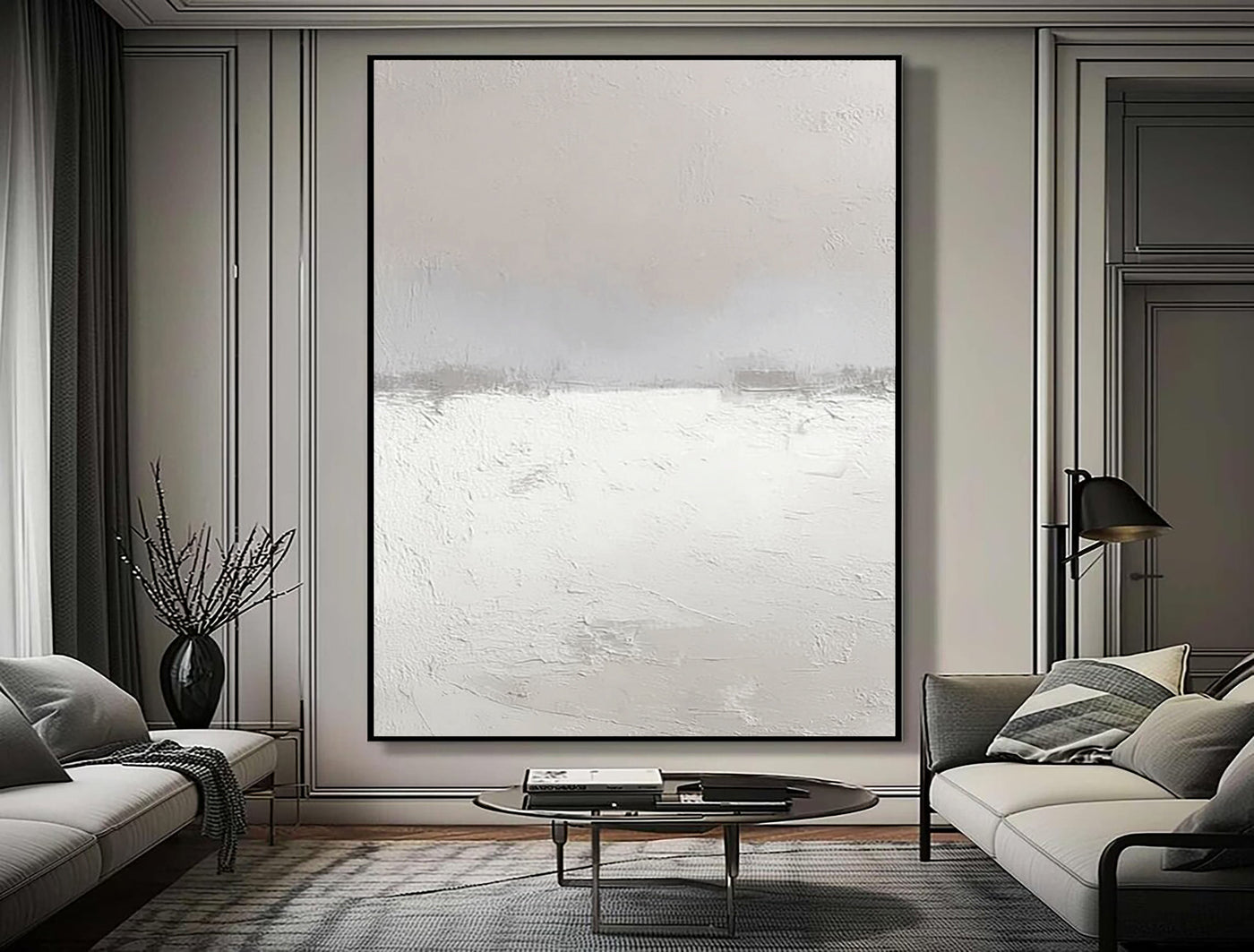 Textured Winter Landscape | White Snow