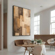 Textured Geometric Collage | Earth Tones
