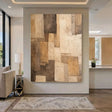 Textured Geometric Collage | Earth Tones