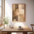 Textured Geometric Collage | Earth Tones