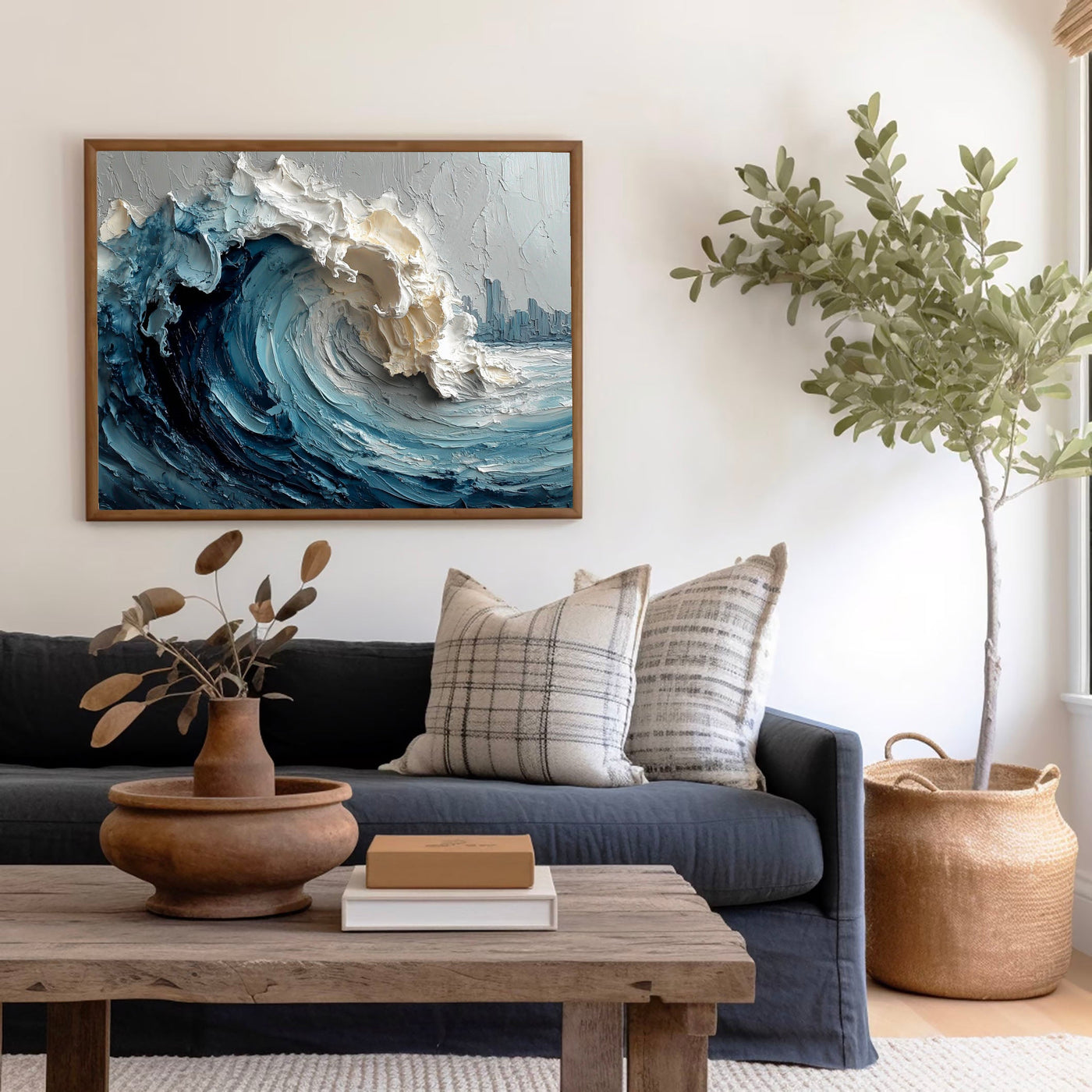 Textured Crashing Wave | Coastal Horizon