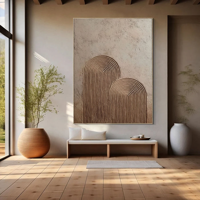 Textured Arch Minimalism | Earth Tones