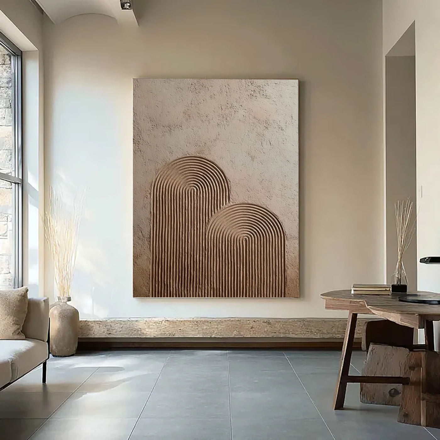 Textured Arch Minimalism | Earth Tones