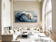 Textured Crashing Wave | Coastal Horizon