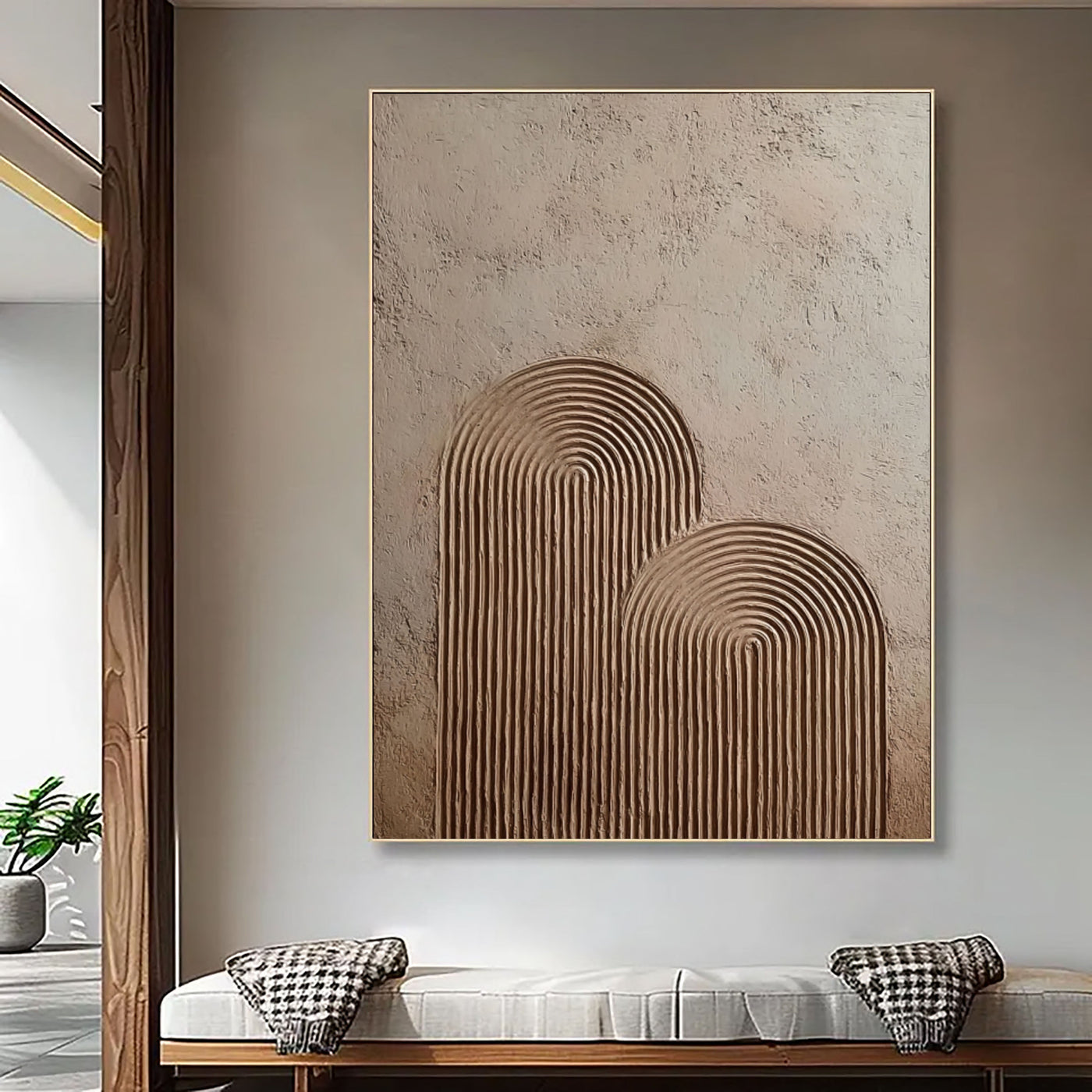 Textured Arch Minimalism | Earth Tones