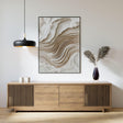 Textured Layered Waves | Neutral Cream
