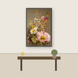 Oil painting of flowers healing