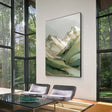 Textured Gilded Peaks | Verdant Mist