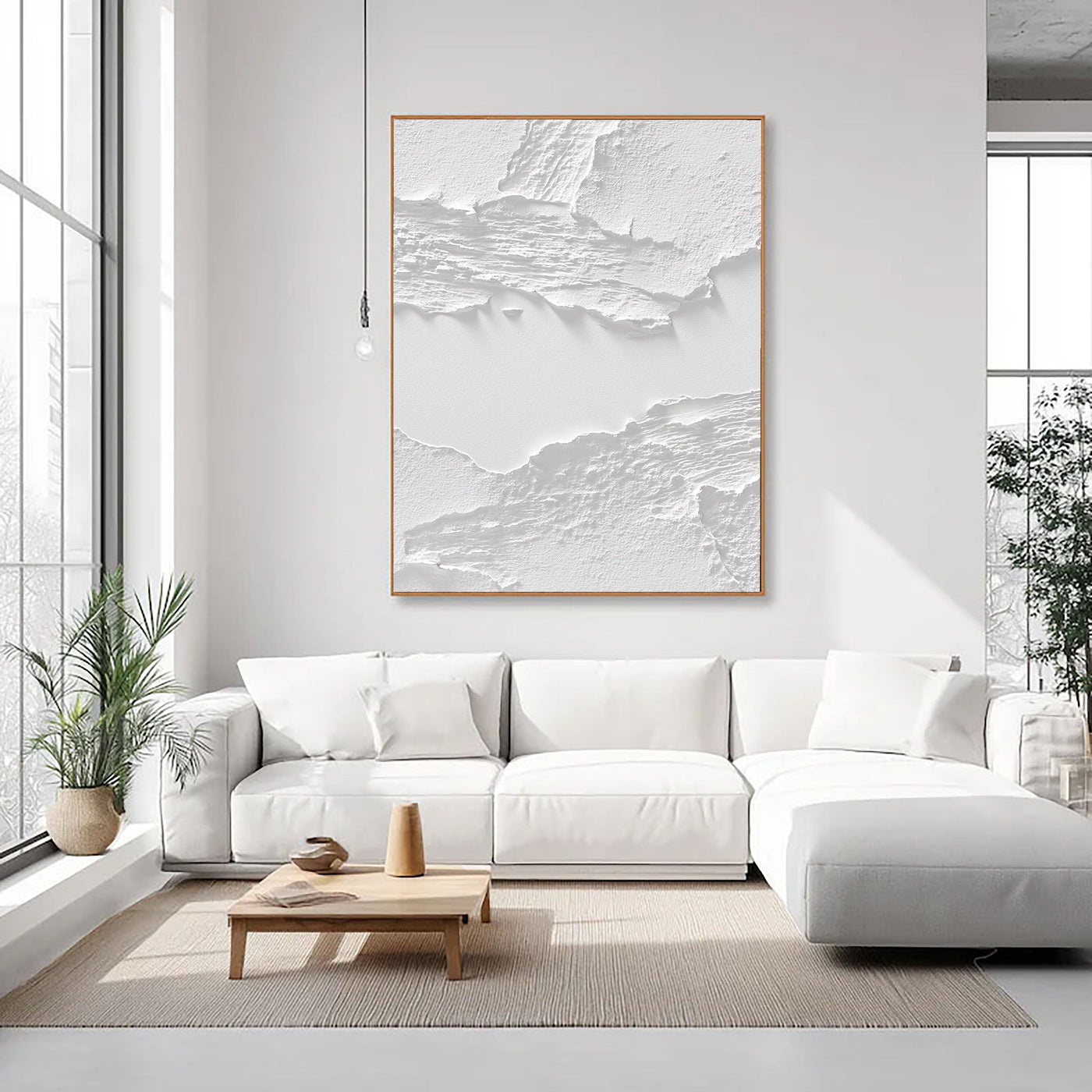 Textured Tonal Layers | Pure White
