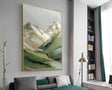 Textured Gilded Peaks | Verdant Mist