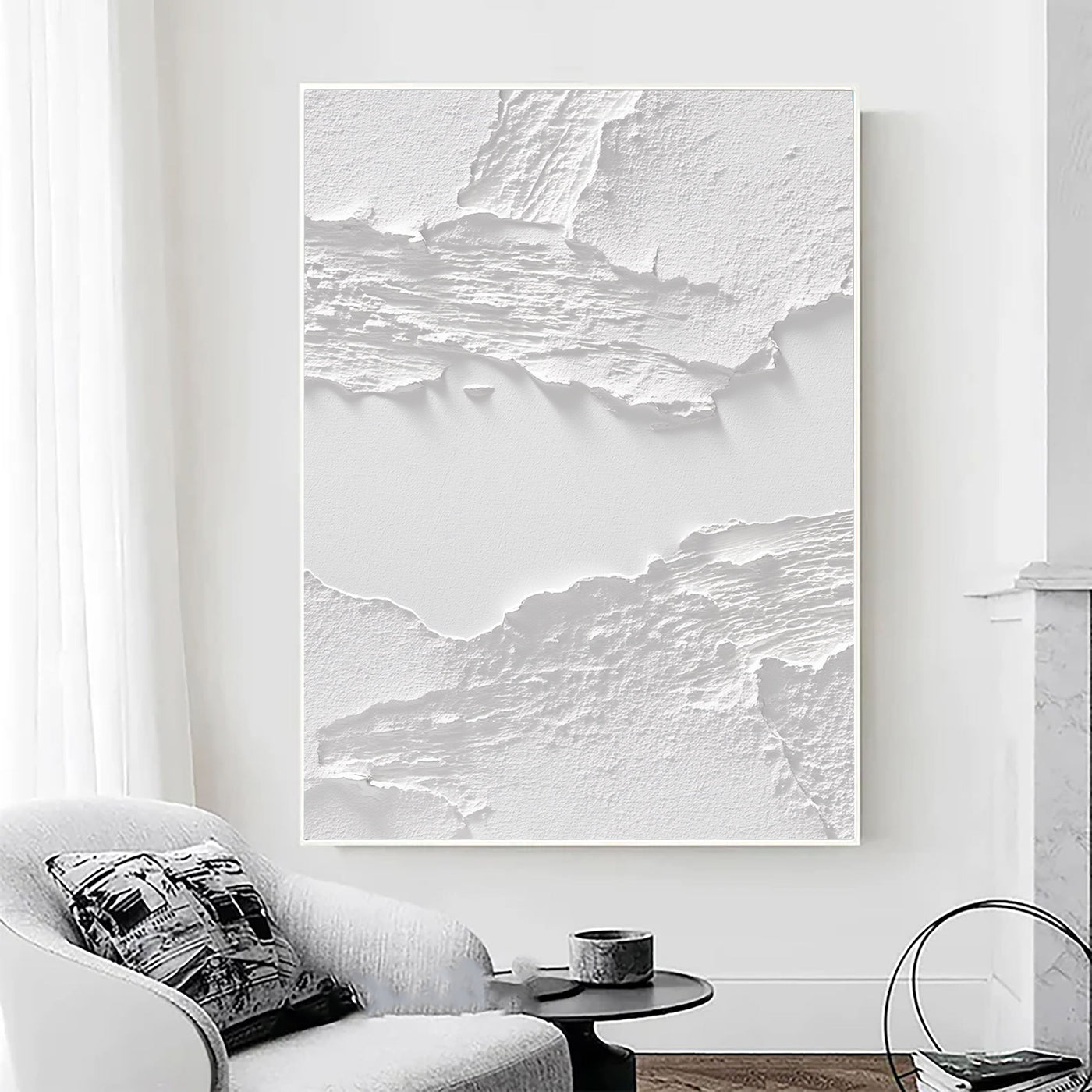 Textured Tonal Layers | Pure White