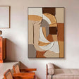 Strukturierte geometrische Formen | Beige-Braun