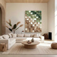Textured Wooden Mosaic | Forest Tones