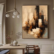 Strukturierte Stadtsilhouette | Beige Schwarz