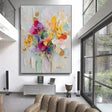 Textured Impasto Blooms | Gilded Hues