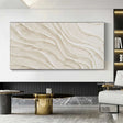 Strukturierte Wellen | Creme Beige