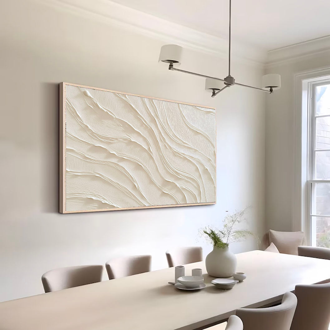Strukturierte Wellen | Creme Beige