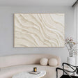 Strukturierte Wellen | Creme Beige