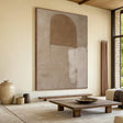 Textured Minimal Forms | Beige White