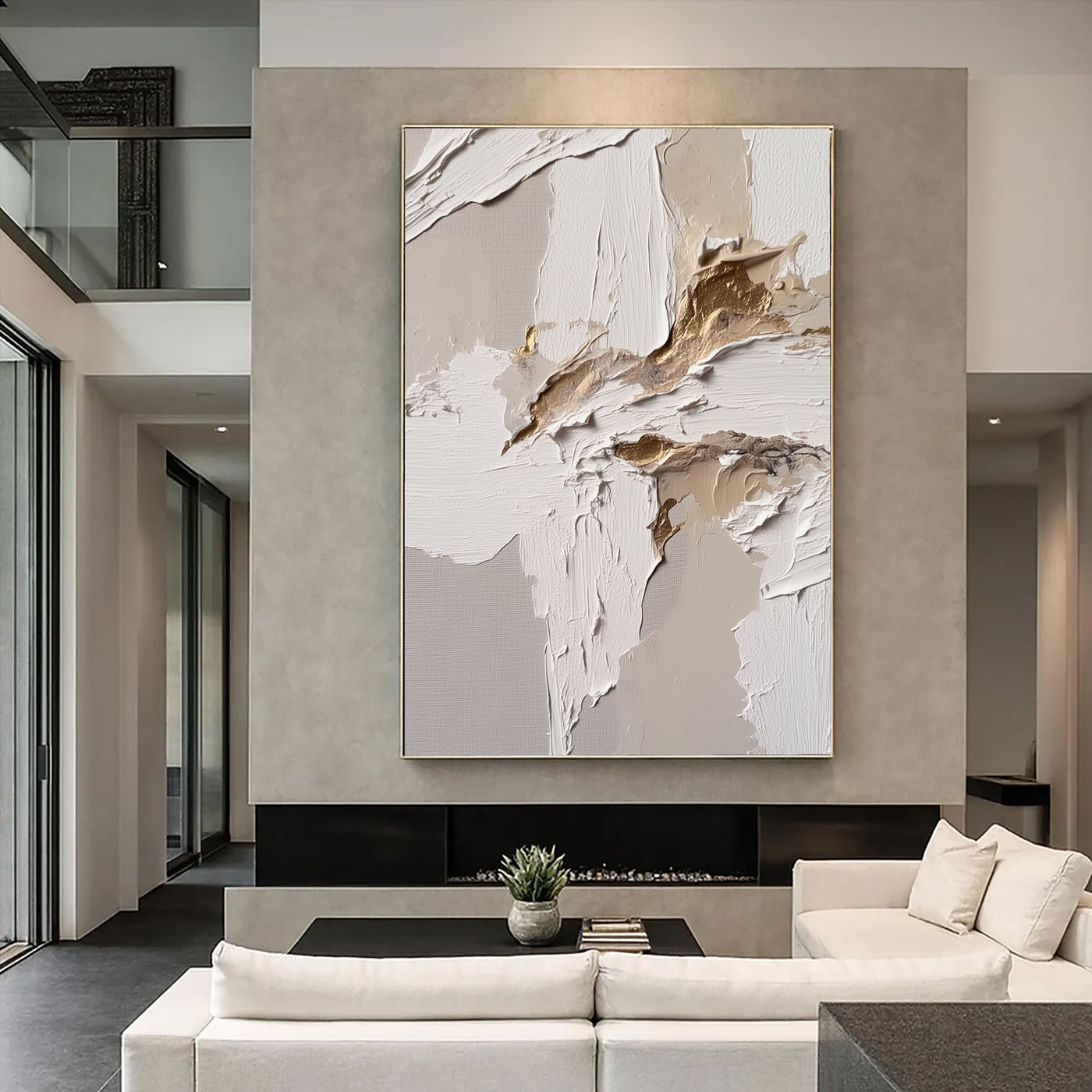 Textured Gilded Layers | White Gold