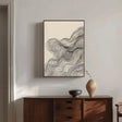 Flowing Line Minimalism | Beige Swirls