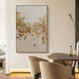 Textured Gilded Bubbles | Cream Canvas