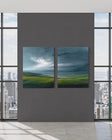 Textured Landscape Serenity | Green Hills