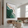 Textured Coastal Waves | Emerald Foam