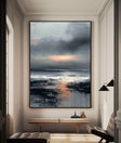 Textured Misty Shore | Golden Reflections