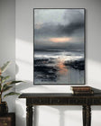 Textured Misty Shore | Golden Reflections