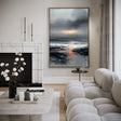 Textured Misty Shore | Golden Reflections