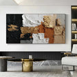 Textured Geometric Blocks | Gilded Noir