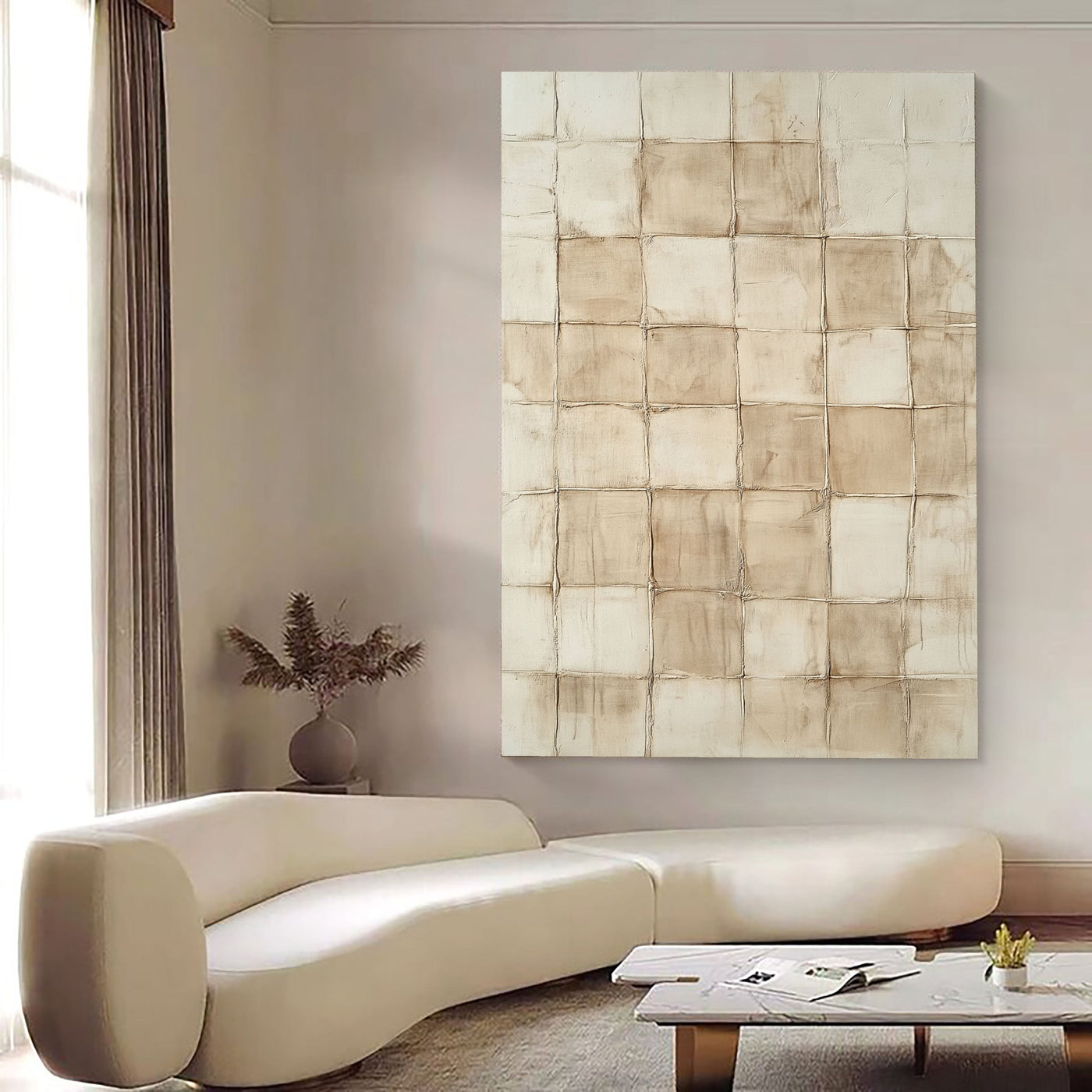 Textured Reticulate Sobriety | Ochre Nuances