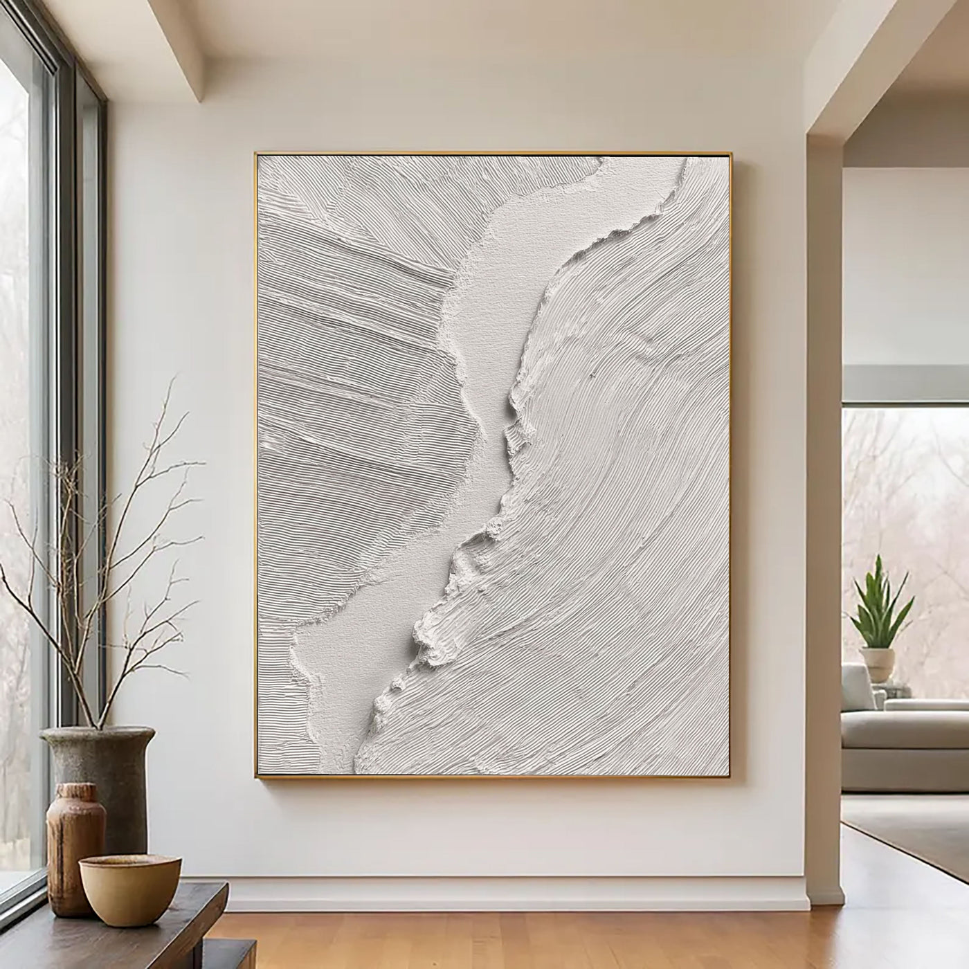 Textured Linear Fractures | Ivory Tones