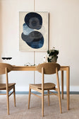 Filigreed Oval Serenity | Indigo Undertones