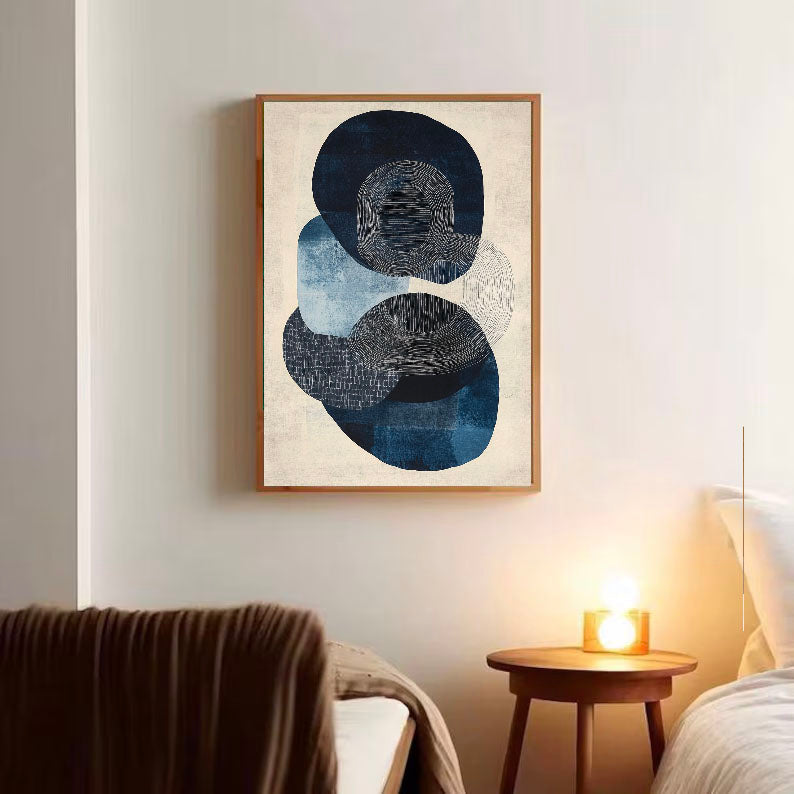 Filigreed Oval Serenity | Indigo Undertones