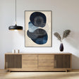 Filigreed Oval Serenity | Indigo Undertones