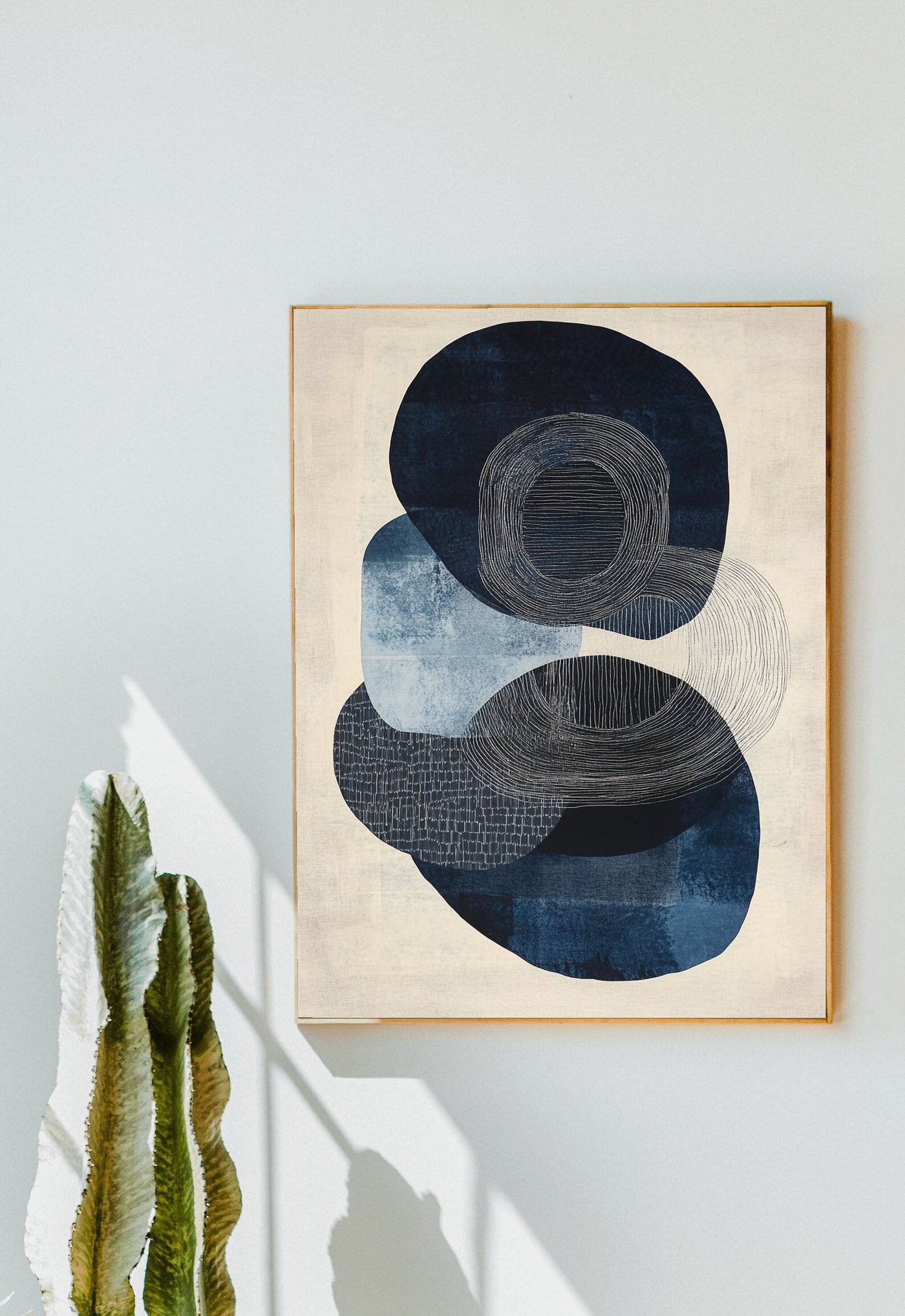 Filigreed Oval Serenity | Indigo Undertones
