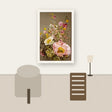 Oil painting of flowers healing