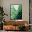 Textured Verdant Undulations | Emerald Swirls