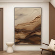 Texturierte Geländeschichten | Beige Braun