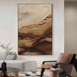 Texturierte Geländeschichten | Beige Braun