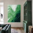Textured Verdant Undulations | Emerald Swirls