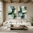 Translucent Organic Forms | Sage Green